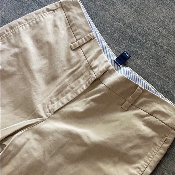 (CLOSET CLOSING FINAL SALE) Lands End Mid Rise Khaki Trousers Pants - Picture 3 of 5